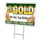 Signmission We Buy Gold1 Yard Sign & Stake outdoor plastic coroplast window, C-2436-DS-We Buy Gold1 C-2436-DS-We Buy Gold1 - alternate 1
